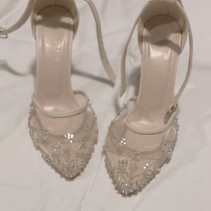 Jeweled Lace Wedding Shoes
